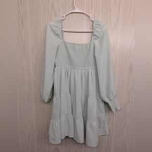 Western Mint green long sleeve dress